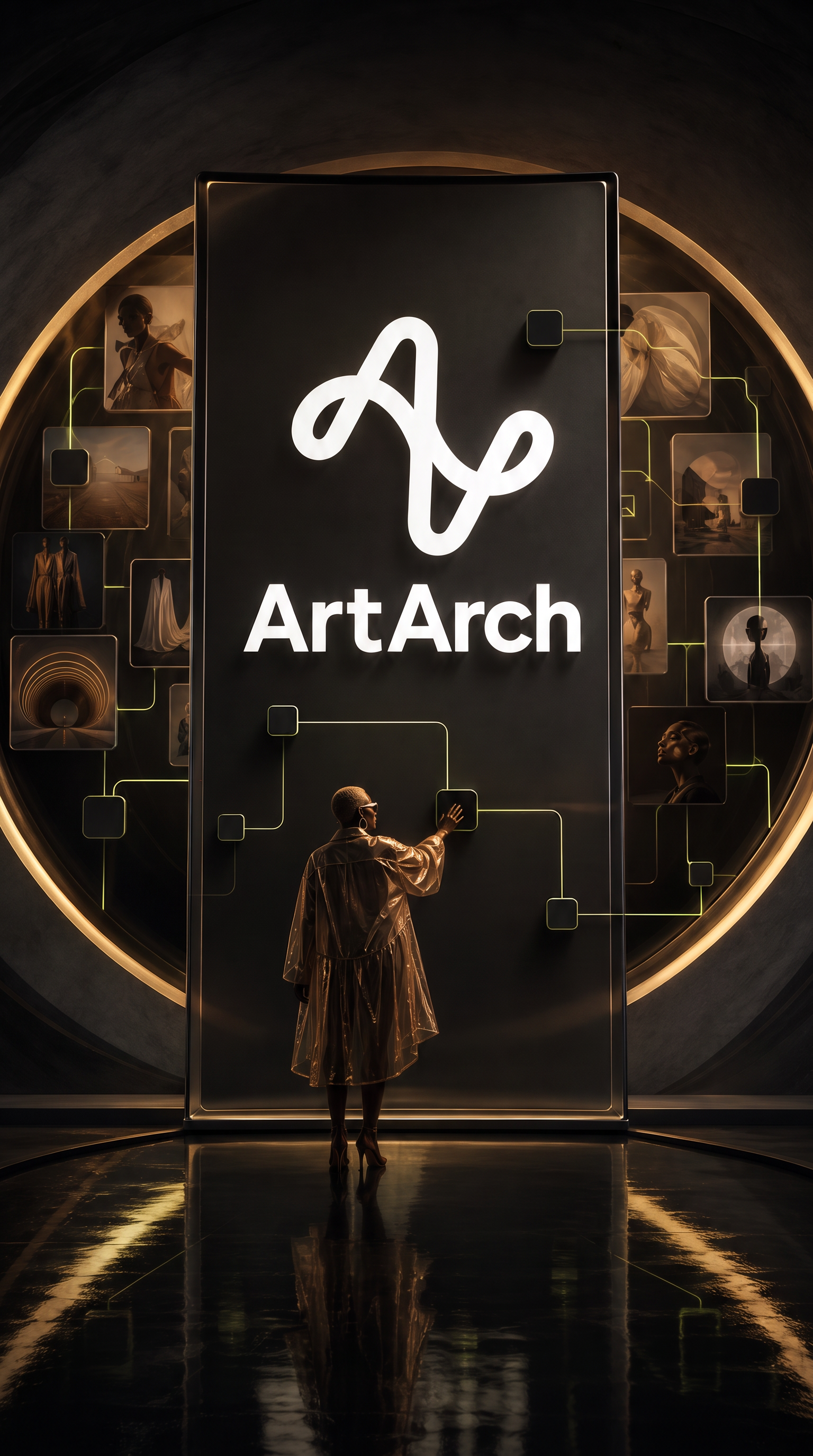 website assets to AI launch poster