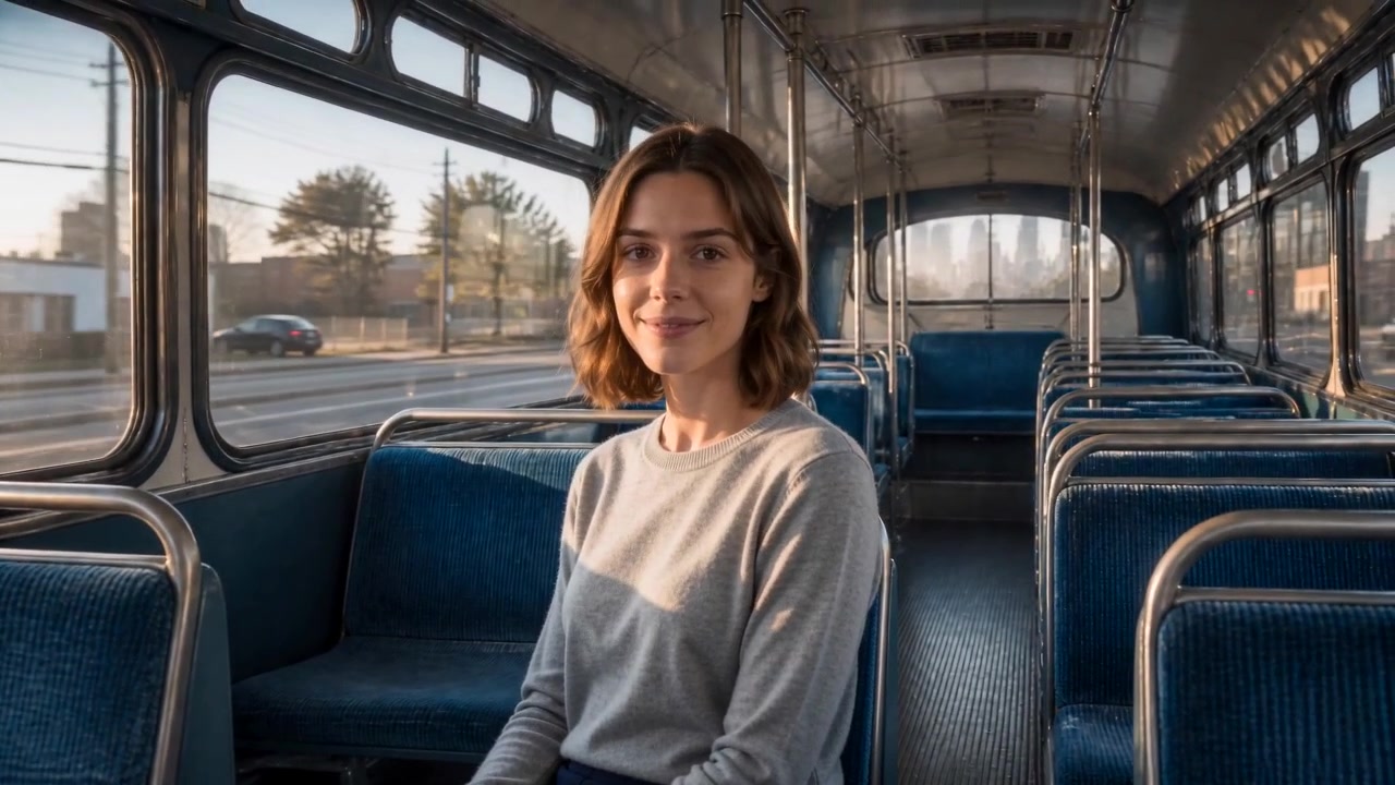 Technique frame from the restrained handheld bus test