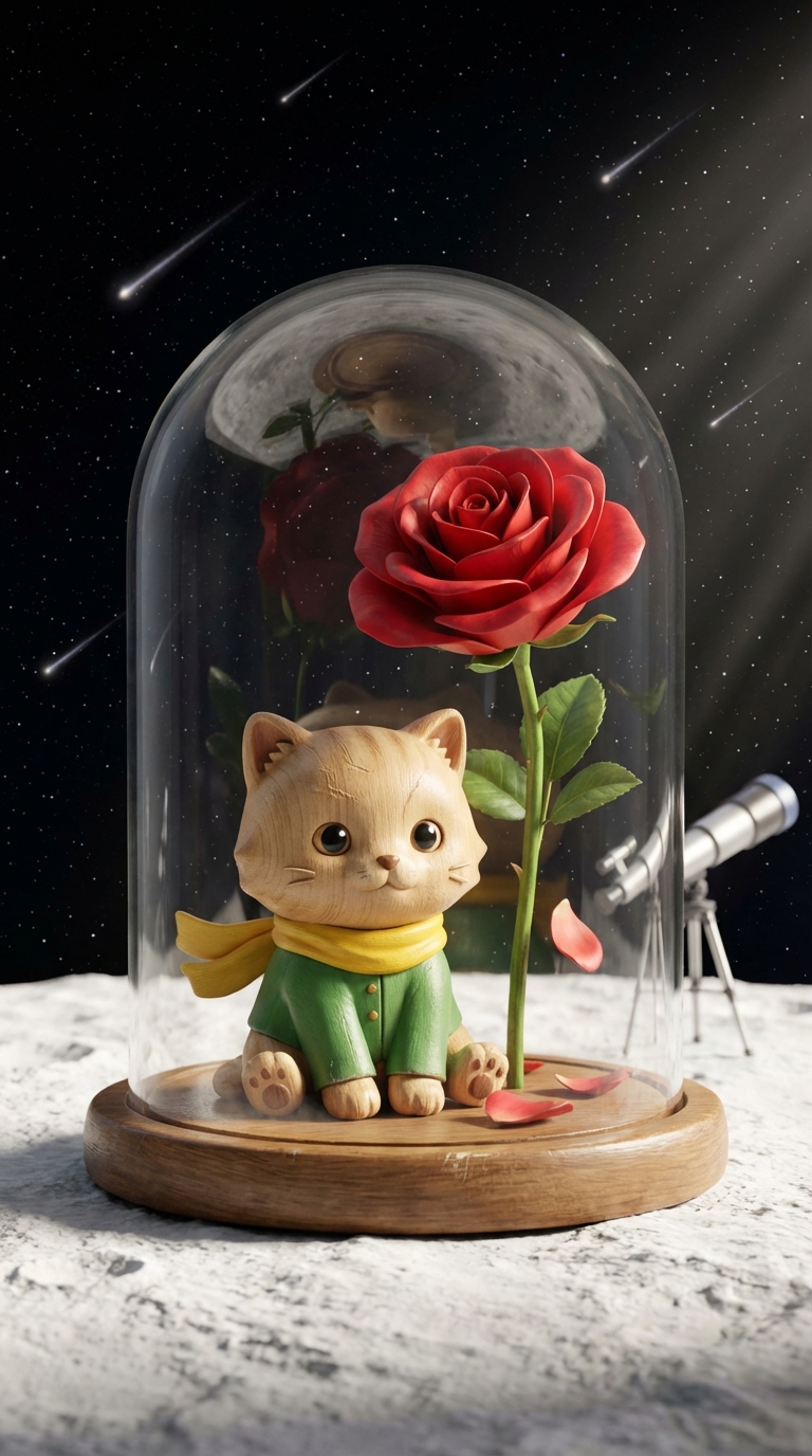 My pet and its rose.