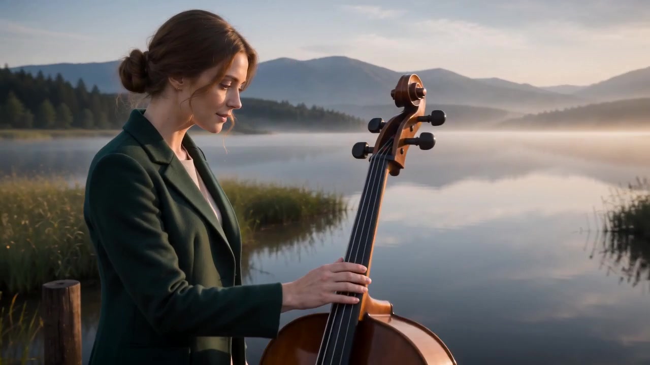 Technique frame from the cello side-orbit and push-in test